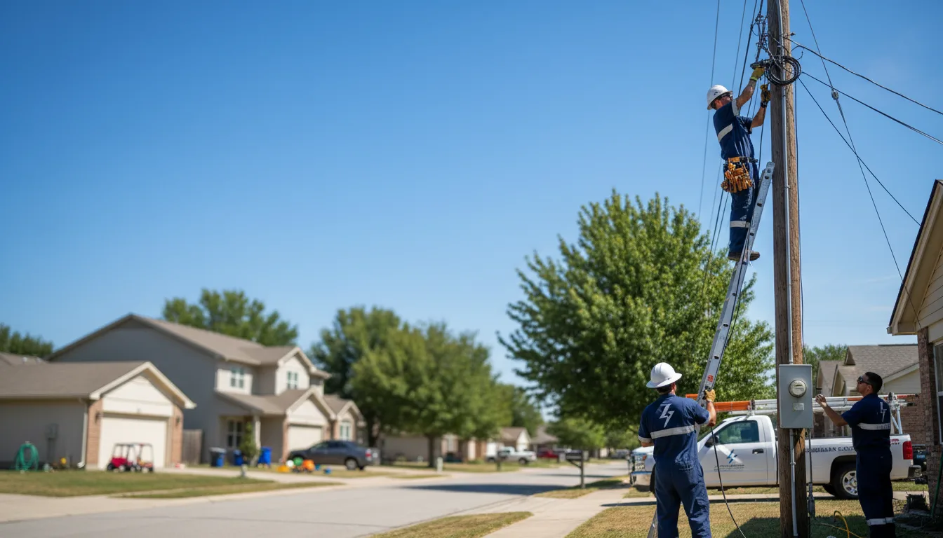 Residential electrician providing installation services in Kirkville, IA